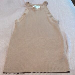 Banana Republic Women's Ribbed Tan Tank Top